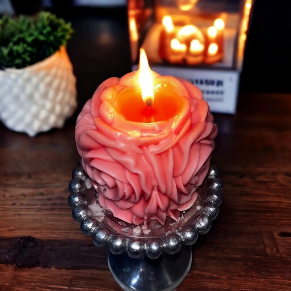 Roses Candle Pilar Roses that last Scented or Unscented - Picture 7 of 8